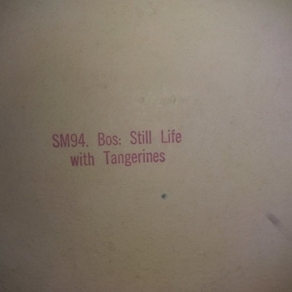 Henk Bos Still Life with TANGERINES Unframed Print-SIGNED- SM94 16 x 13 Inch - Picture 3 of 7